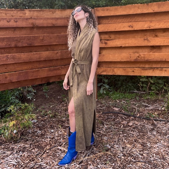 OSLKEN KIMONO DRESS – Organic Fabric - Tie Dye - Picture 2 of 9